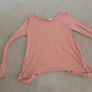 Orange pink/long sleeve shirt